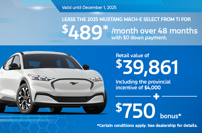 Bannière de Mach-E 2025